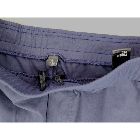 Public Rec Pants Mens 38 Blue All Day Everyday‎ Gym 38x28 Drawstring Athleisure - Picture 2 of 5